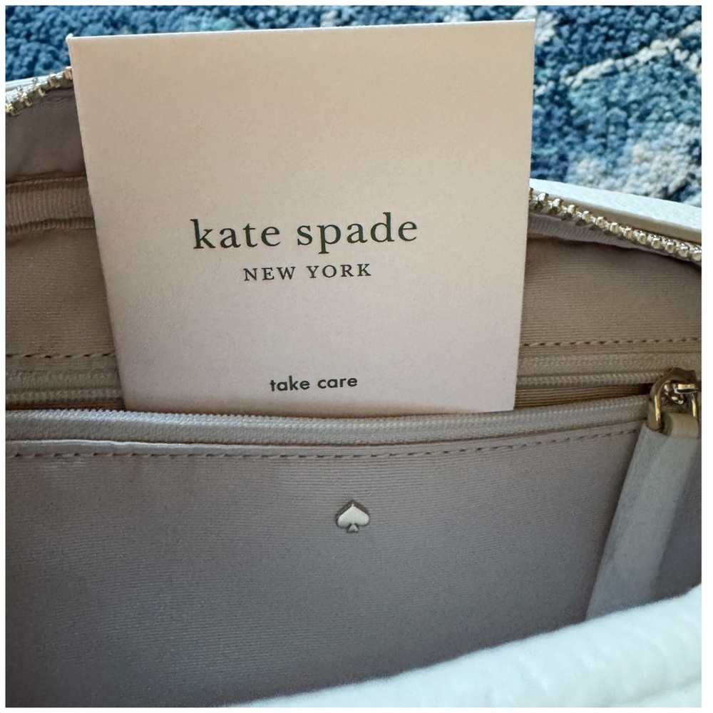 NWOT Kate Spade Astrid Straw Camera Bag Crossbody - Picture 10 of 16